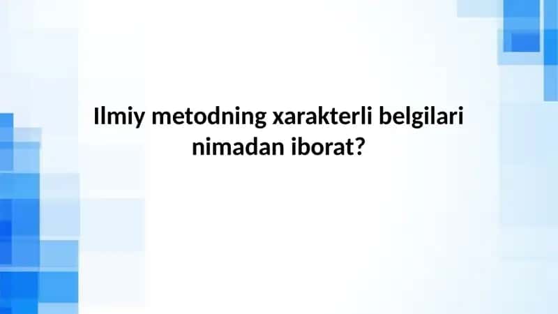 Ilmiy Tadqiqotning Asosiy Qadamlarini Anglash 1