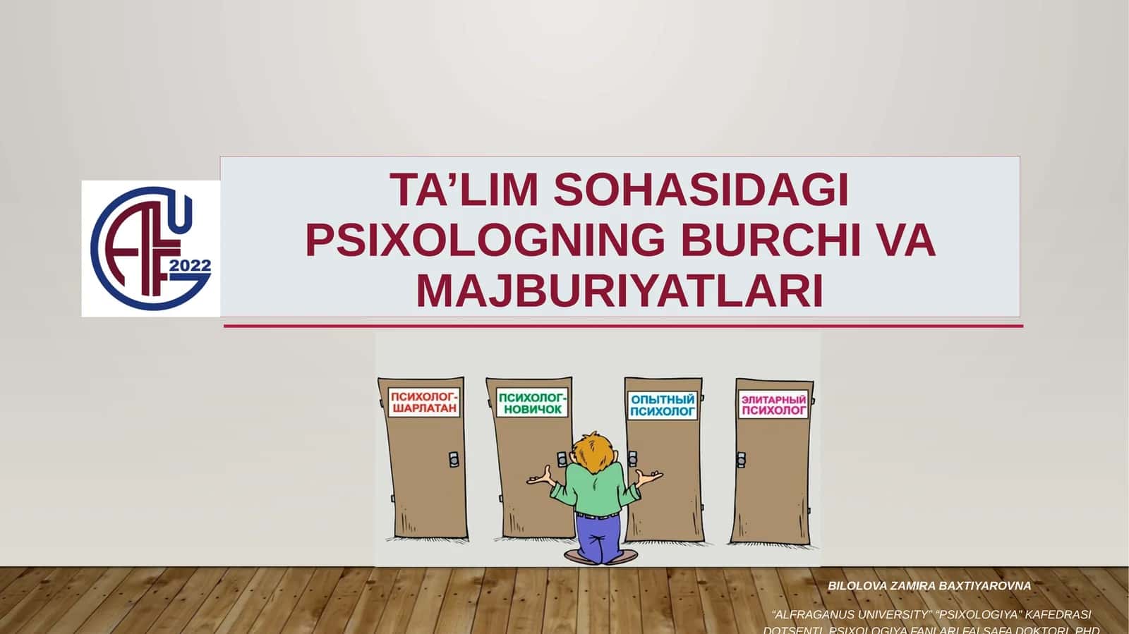 Ta’lim sohasidagi psixologning burchi va majburiyatlari 1