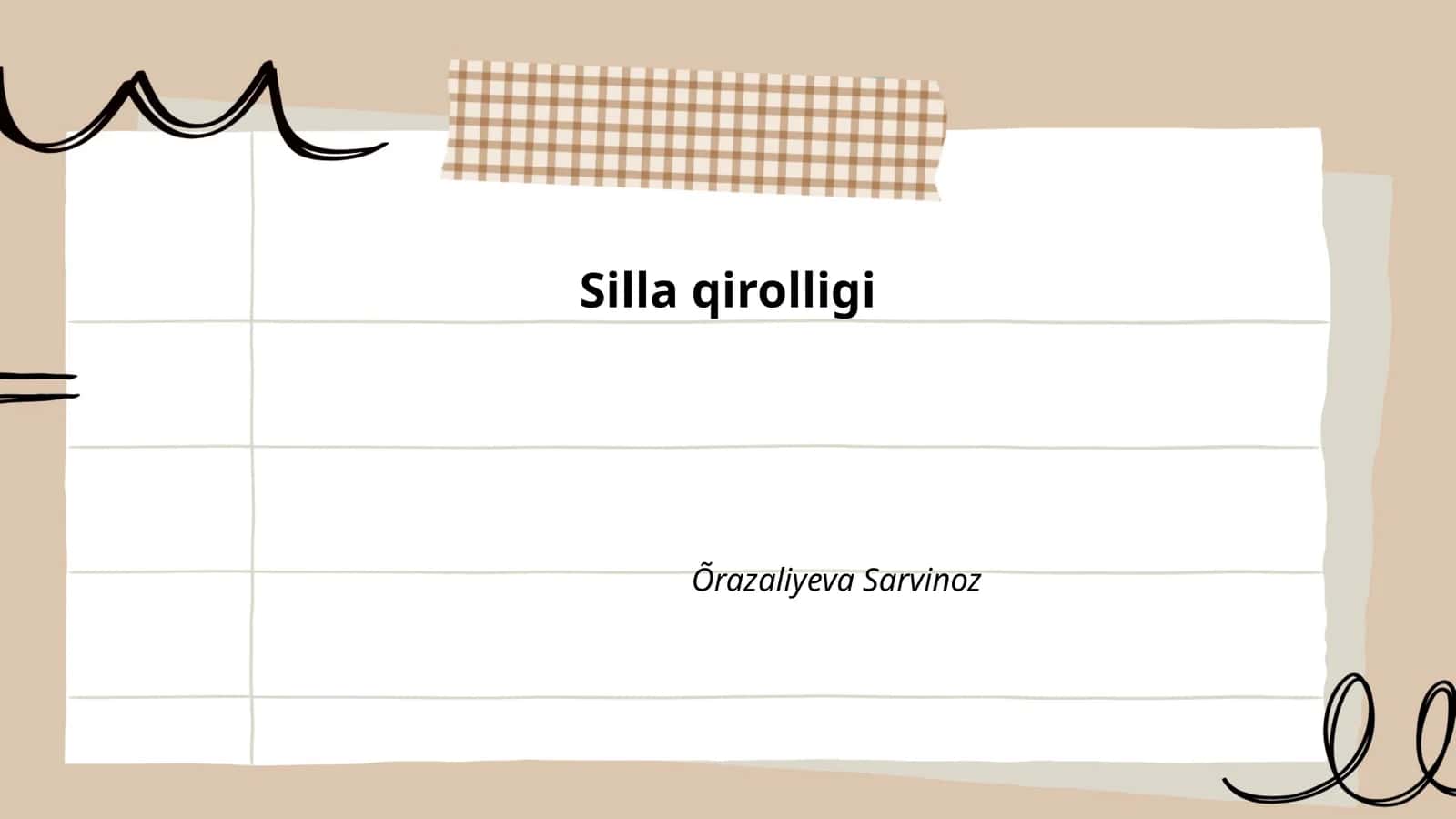 Silla qirolligi 1