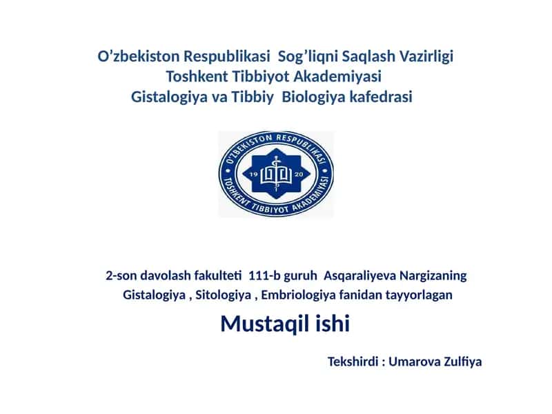 Bez sekretsiyasining ultrastruktura asoslari 1