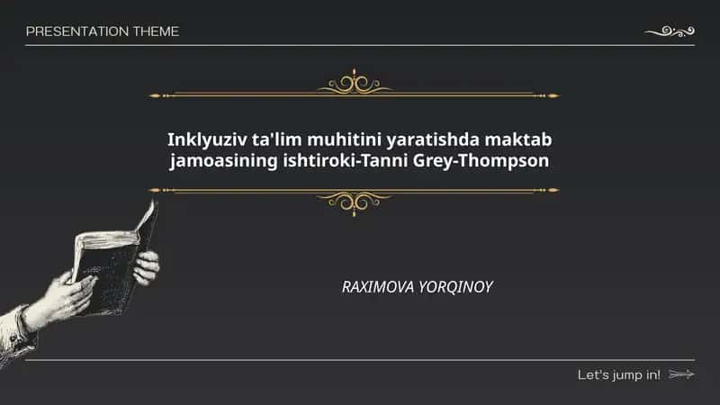 Inklyuziv ta'lim muhitini yaratishda maktab jamoasining ishtiroki-Tanni Grey-Thompson 1