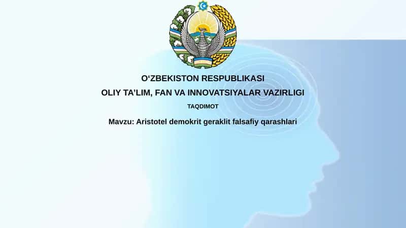 Aristotel, Demokrit va Heraklitning Falsafiy Qarashlari 1