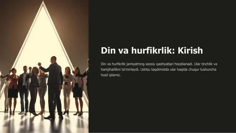Din va hurfikrlik: Kirish 1