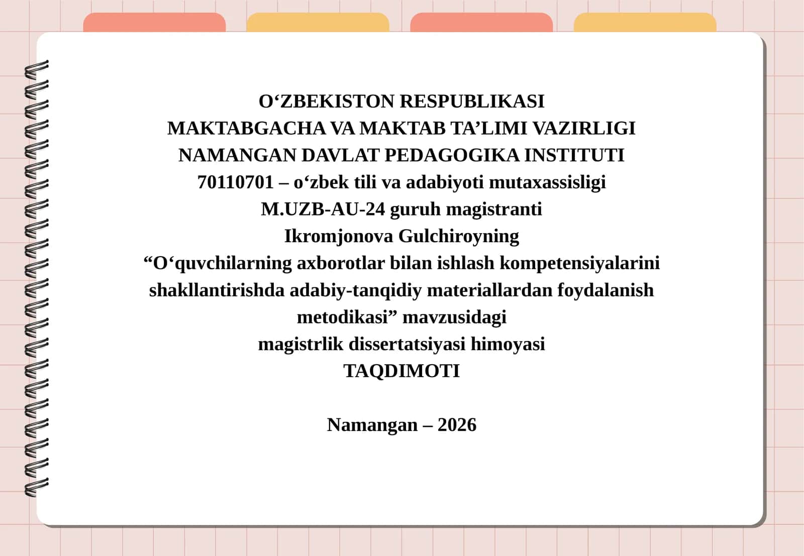 Oʻquvchilarning axborotlar bilan ishlash kompetensiyalarini shakllantirishda adabiy-tanqidiy materiallardan foydalanish metodikasi 1