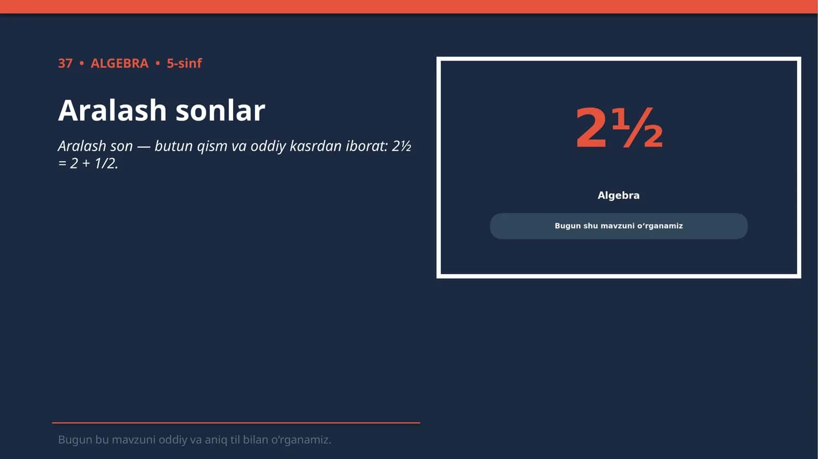 Aralash sonlar 1