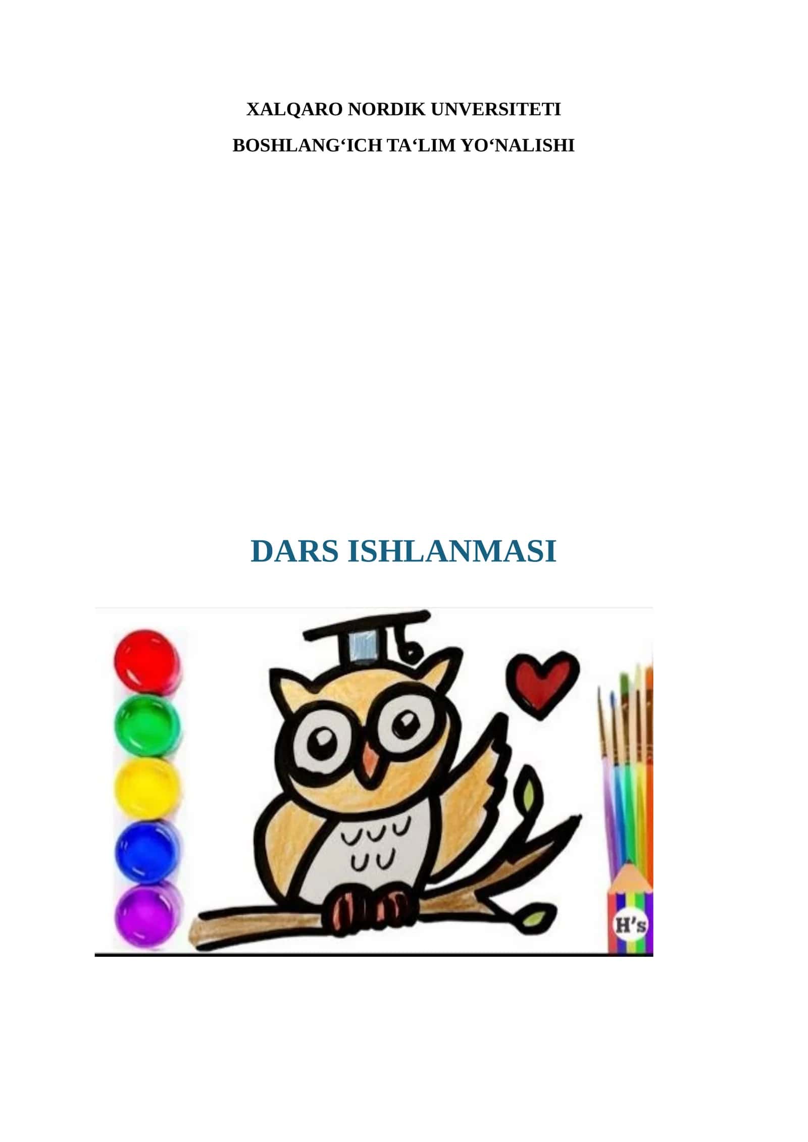 "Do‘stlik – qudratli kuch" (dars ishlanm) 1