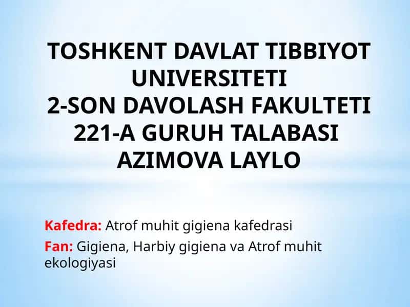 Asosiy ozuqaviy moddalar-oqsillar, yog’lar, karbonsuvlar, mineral moddalar, vitaminlarning biologik 1