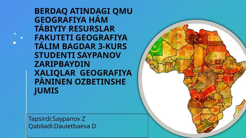 Hálqaro münásibetlerde geografiya ve demografiya 1