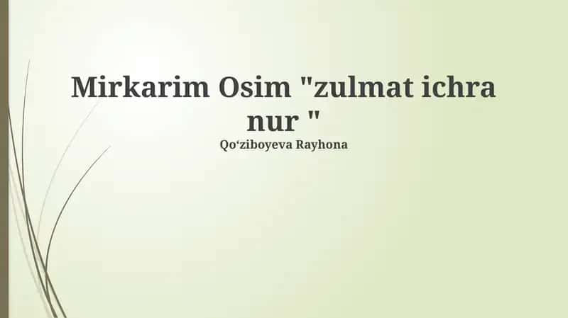 Nur qiyofasida 1