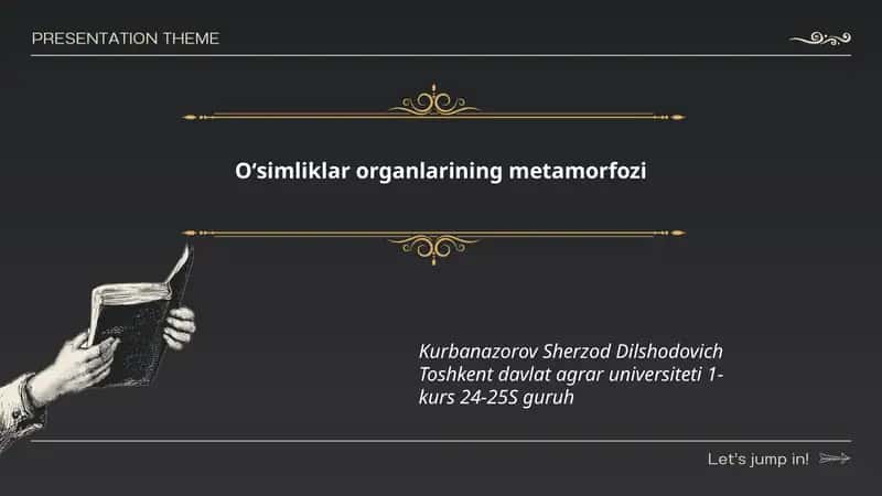 Barglarning metamorfozi 1
