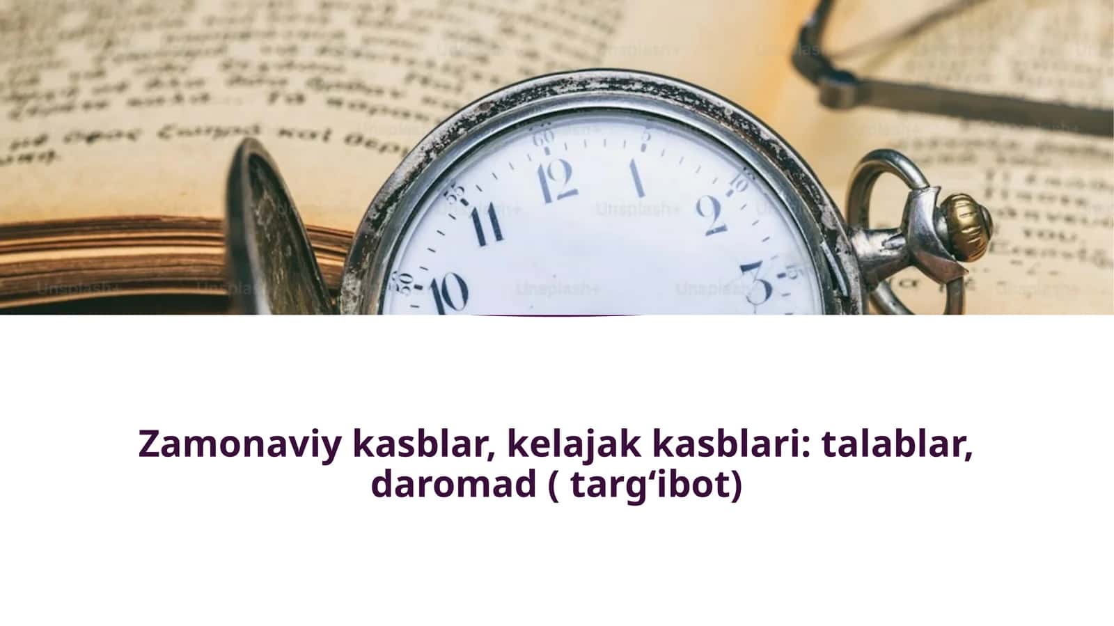 ZAMONAVIY KASBLAR KELAJAK KASBLARI TALABALAR DAROMAD 2026 YIL 1