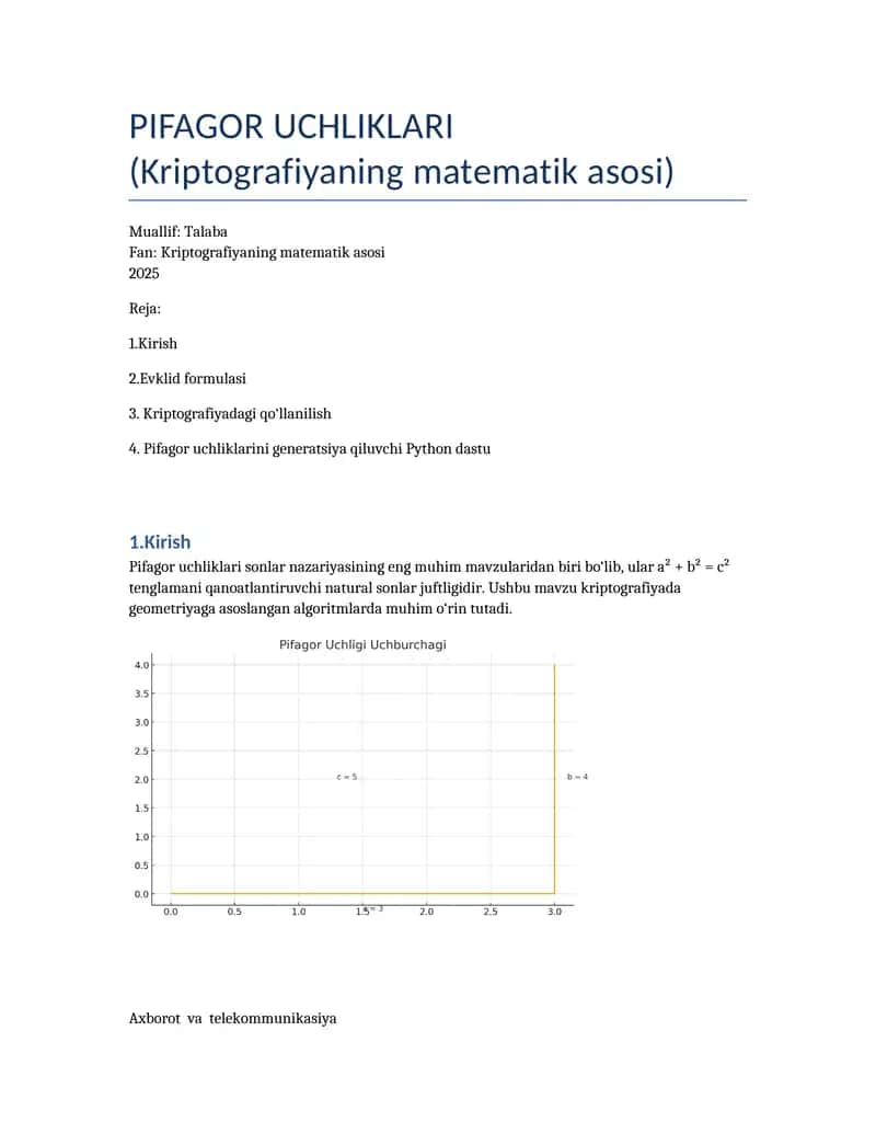 PIFAGOR UCHLIKLARI 1
