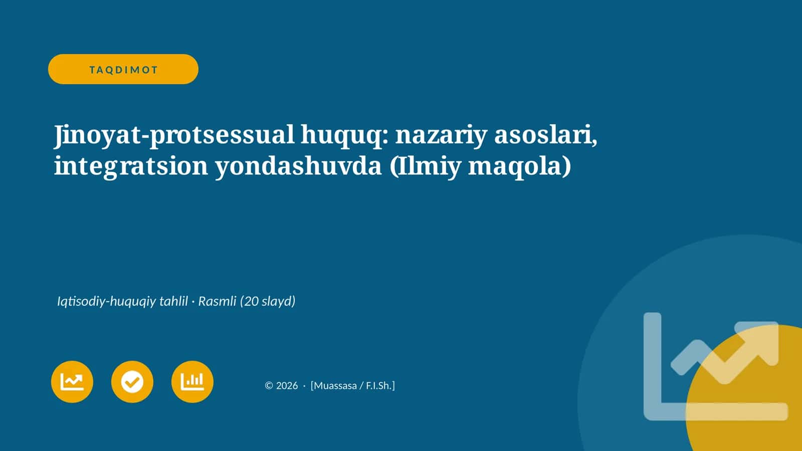 Jinoyat-protsessual huquq: nazariy asoslari, integratsion yondashuvda 1
