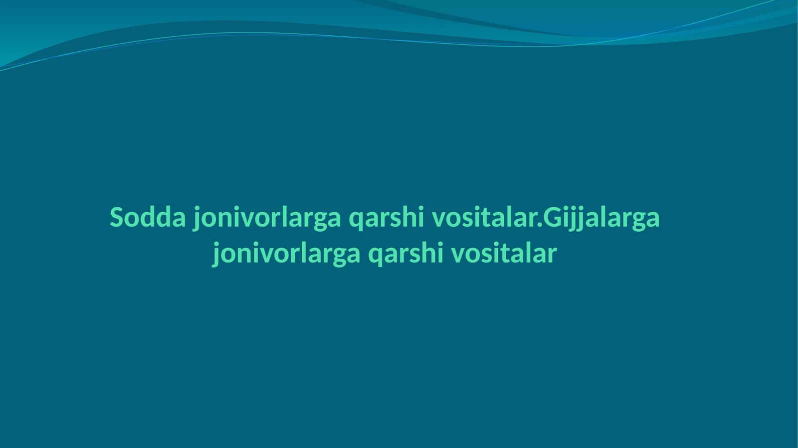 Amebiazga qarshi vositalar 1