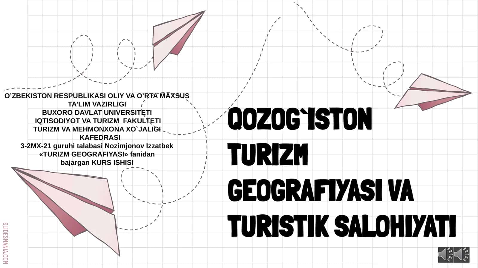QOZOG`ISTON TURIZM GEOGRAFIYASI VA TURISTIK SALOHIYATI 1