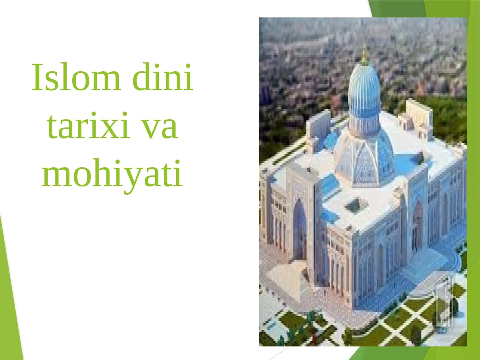 Islom dini tarixi va mohiyati 1