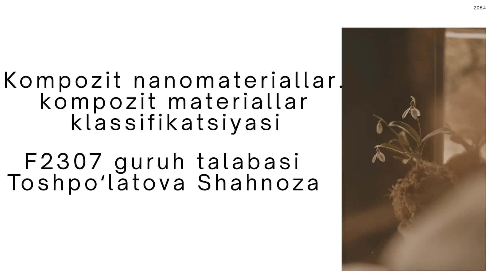 Kompozit nanomateriallar. kompozit materiallar klassifikatsiyasi 1