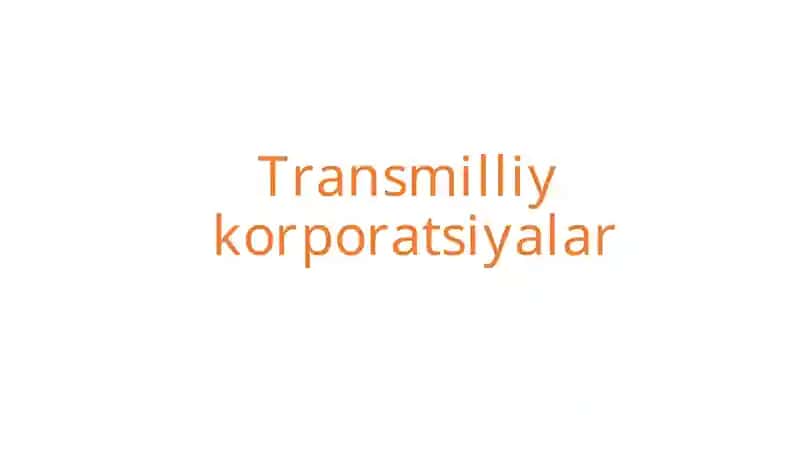 Transmilliy korporatsiyalar