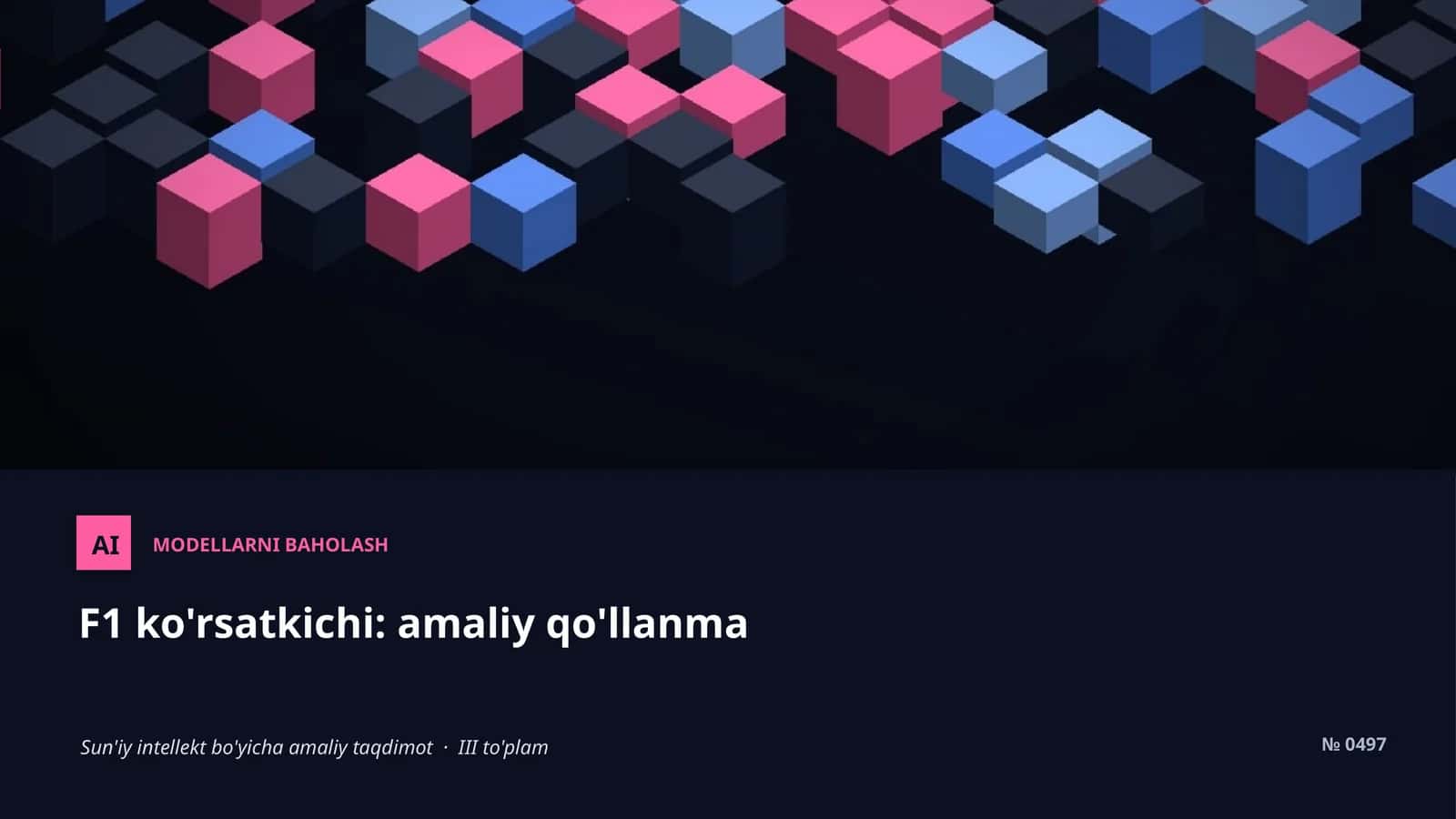 MODELLARNI BAHOLASH 1