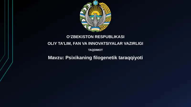 Psixikaning filogenetik taraqqiyoti 1