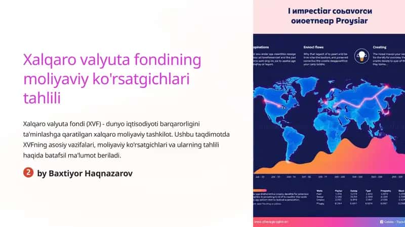 Xalqaro valyuta fondining moliyaviy ko'rsatgichlari tahlili 1