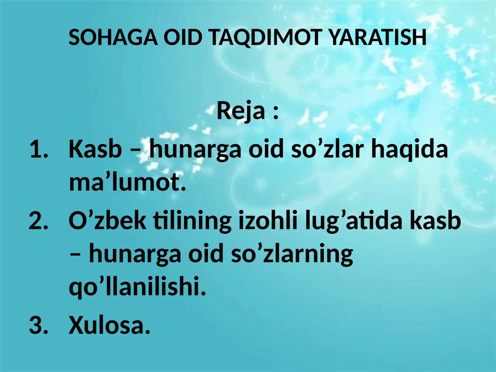 SOHAGA OID TAQDIMOT YARATISH 1