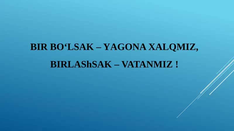 Yangi O‘zbekiston 1