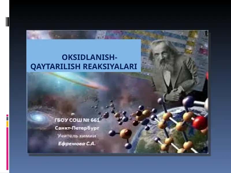 OKSIDLANISH-QAYTARILISH REAKSIYALARI 1