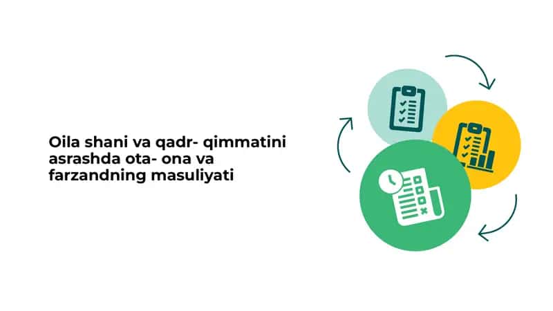 Oila shani va qadr- qimmatini asrashda ota- ona va farzandning masuliyati 1
