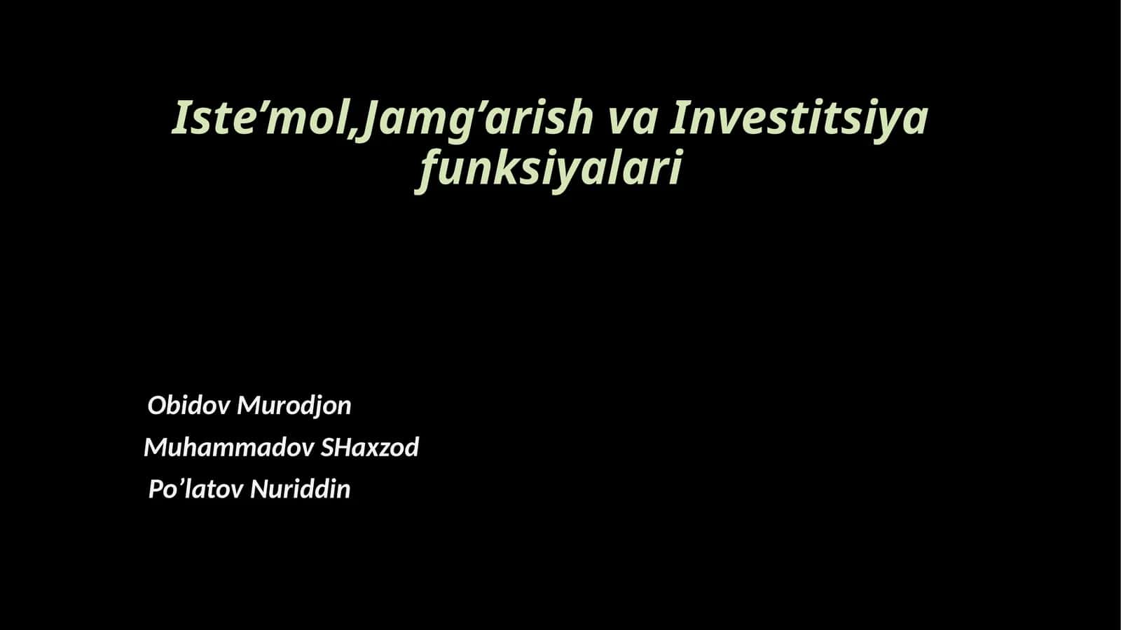 ISTE’MOL 1
