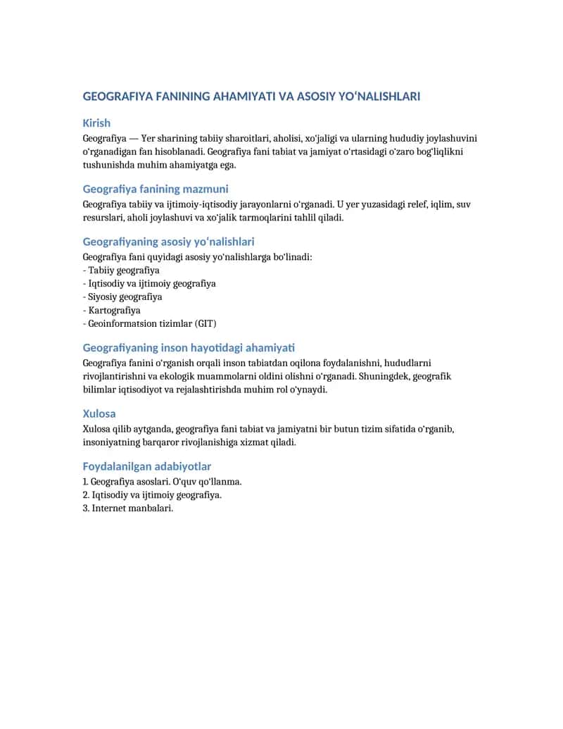 Geografiya fani 1