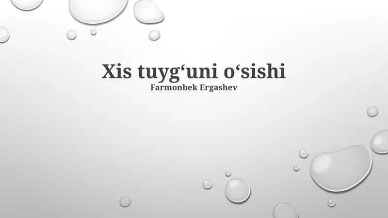 Xis tuygʻuni oʻsishi 1