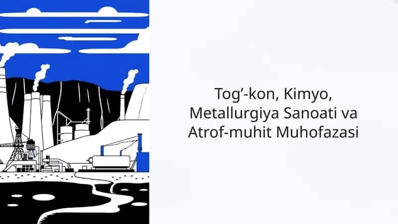 Tog’-kon, Kimyo, Metallurgiya Sanoati va Atrof-muhit Muhofazasi 1