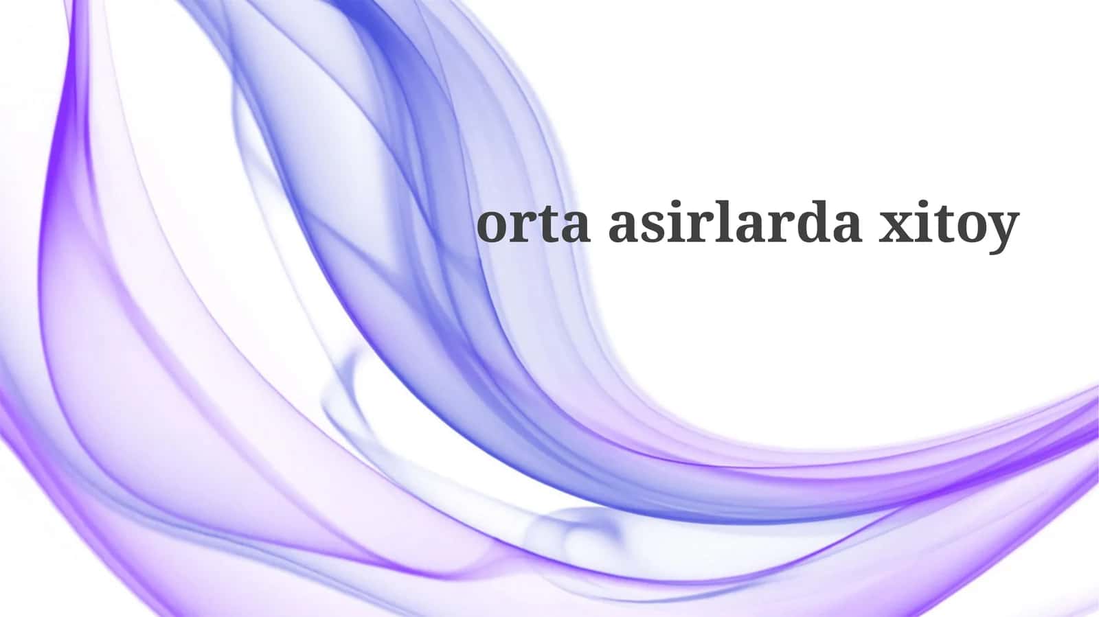 O'rta asrlarda Xitoyning siyosiy landshafti 1