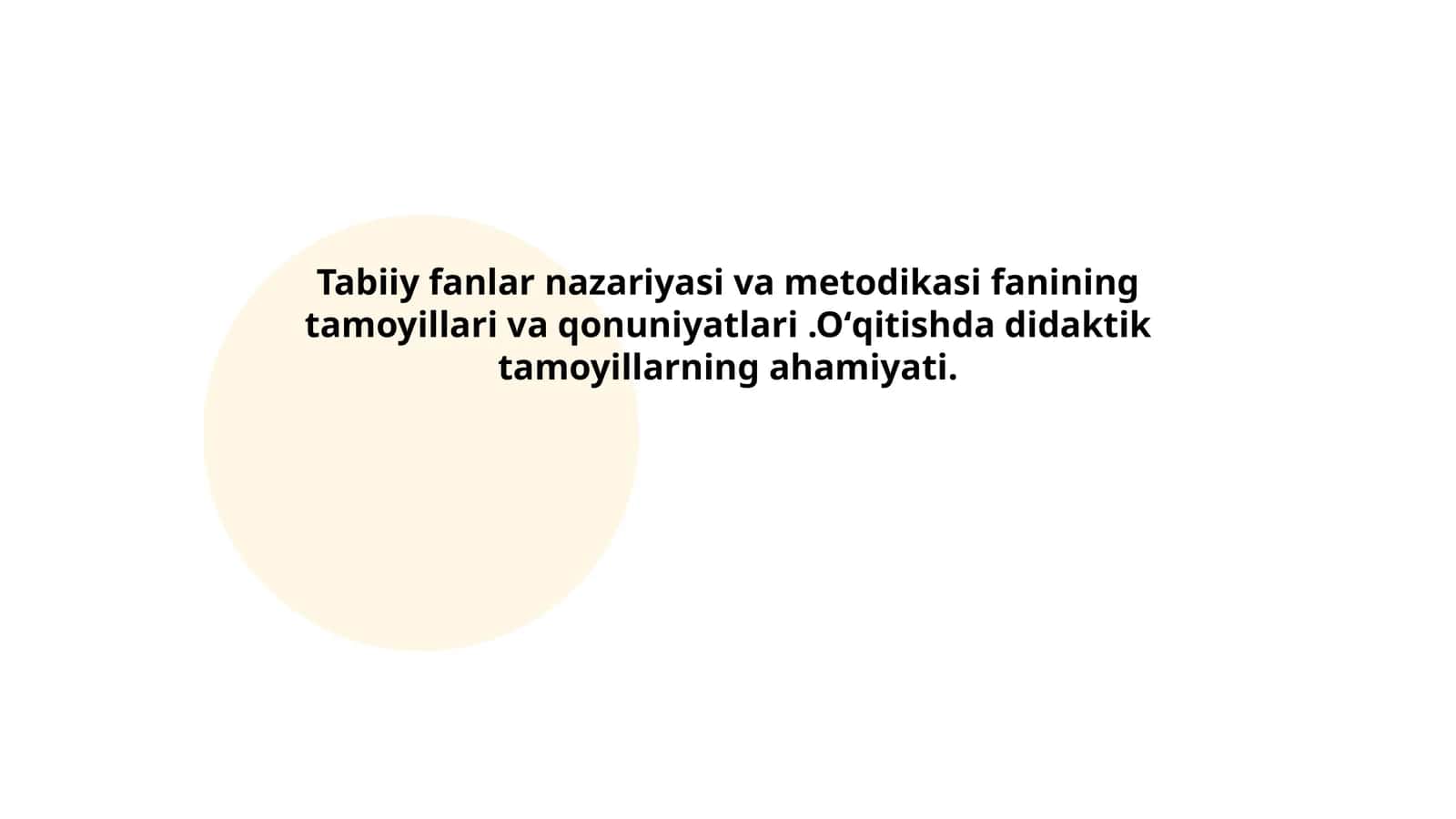 Tabiiy fanlar nazariyasi va metodikasi 1
