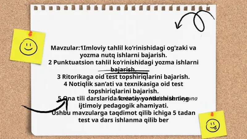 Ona tili darslarida kreativ yondashish 1