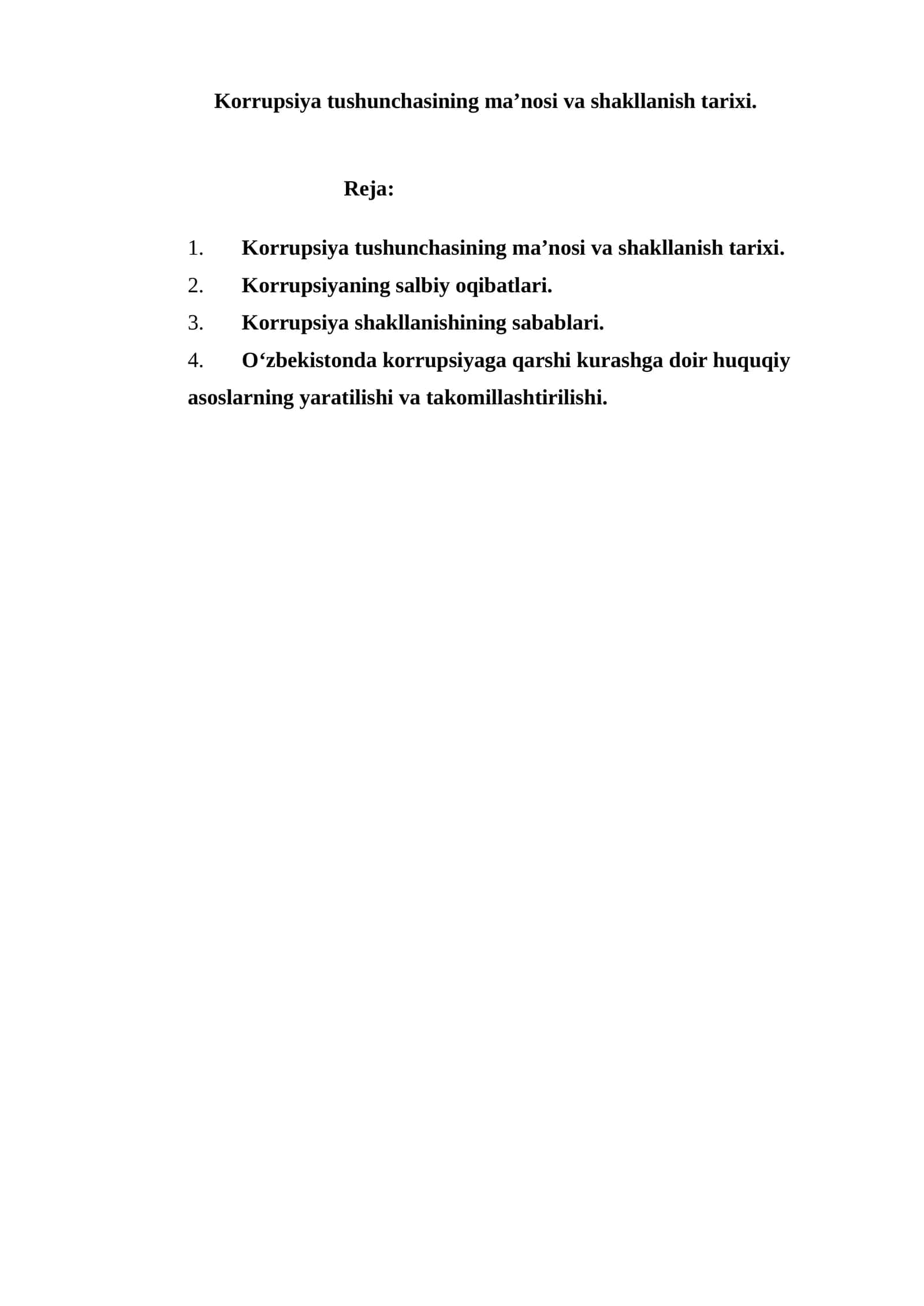 Korrupsiya tushunchasining ma’nosi va shakllanish tarixi 1