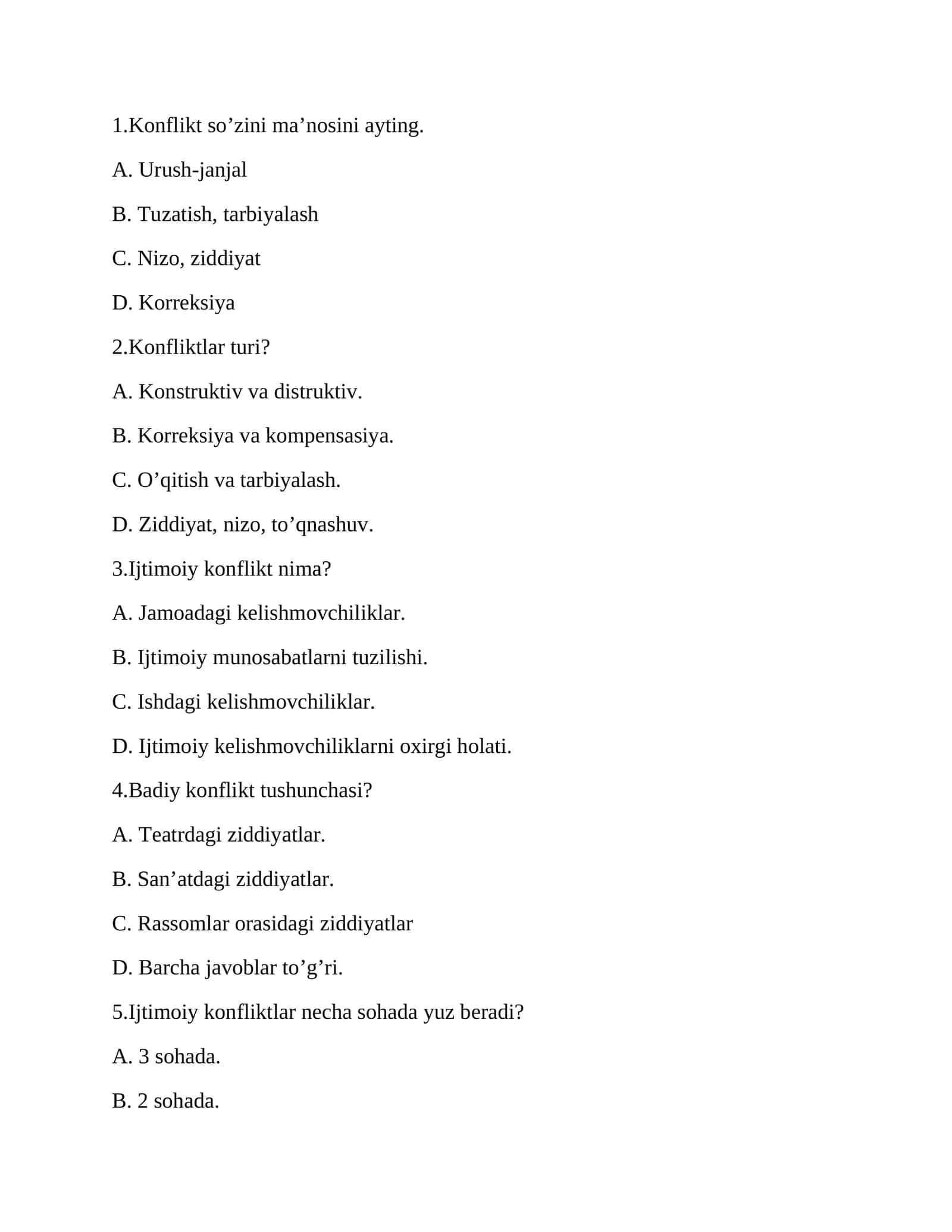 Konflikt so’zini ma’nosini ayting 1