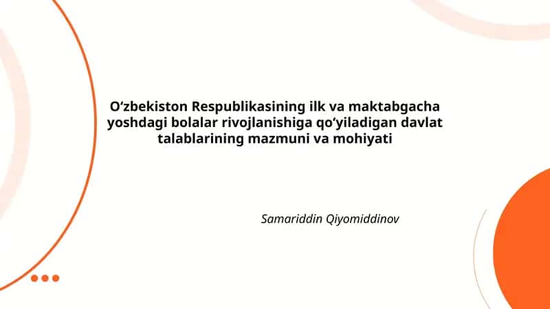 Davlat talablarining mazmuni va mohiyati 1