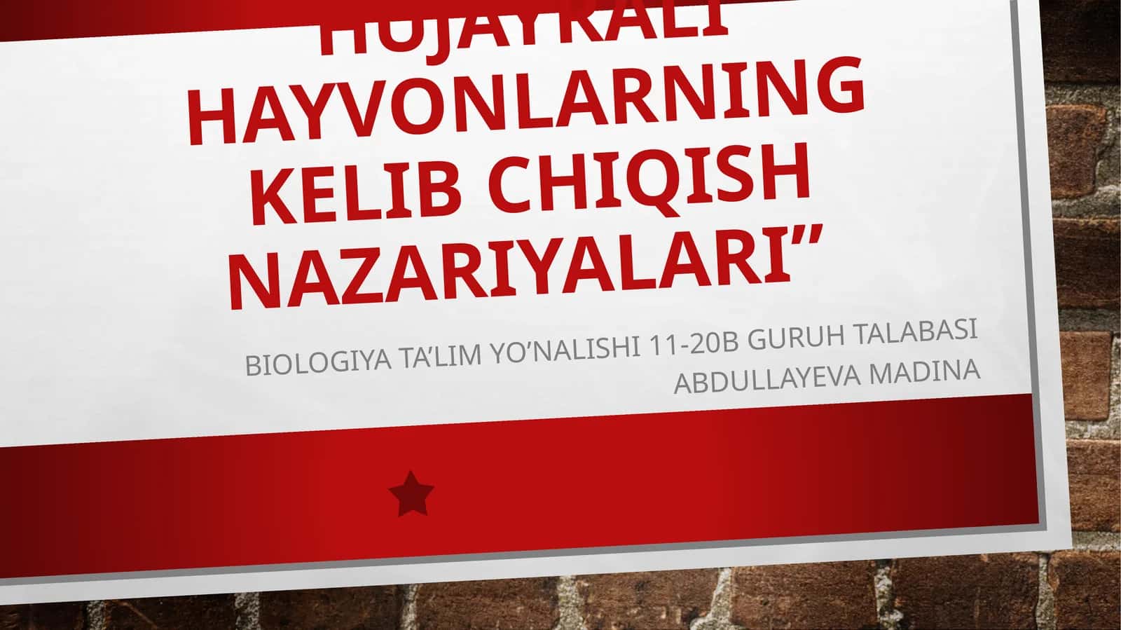 Koʻphujayralihayvonlarningkelibchiqishnazariyalari 1