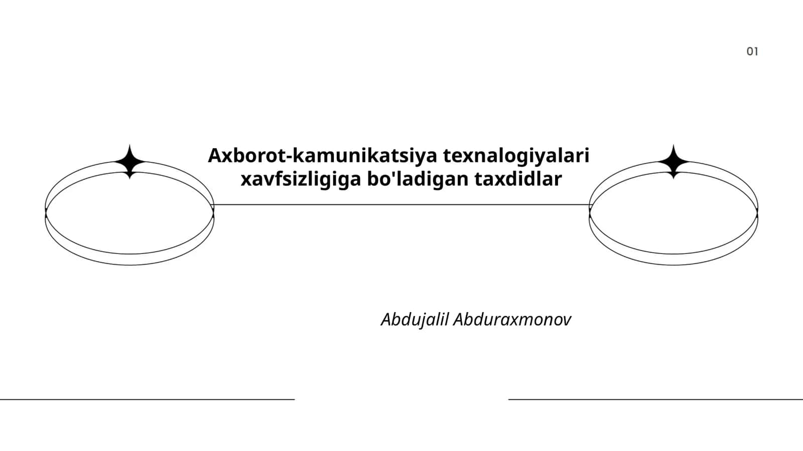 Axborot-kamunikatsiya texnalogiyalari xavfsizligiga bo'ladigan taxdidlar 1