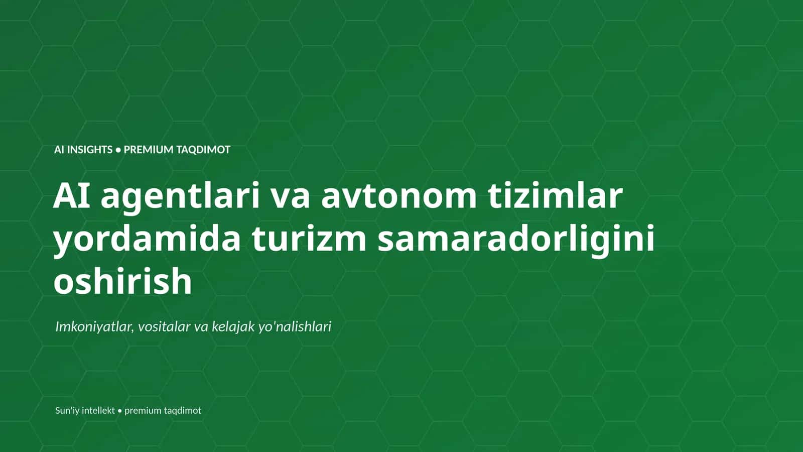 Sun'iy intellekt • premium taqdimot 1