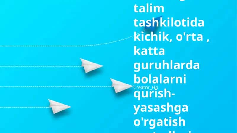Guruhda Bolalar Qurish-yasashga O'rgatish Metodlari 1