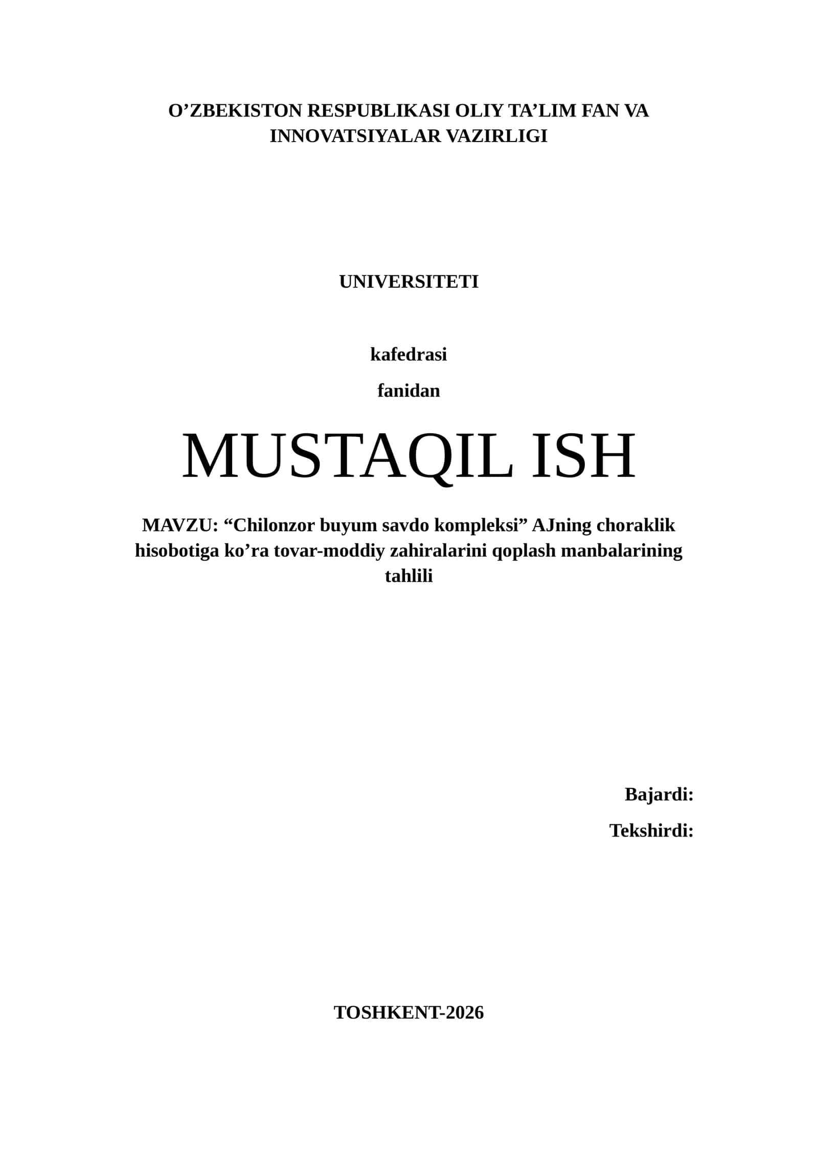Tovar-moddiy zahiralarini qoplash manbalari tahlili 1