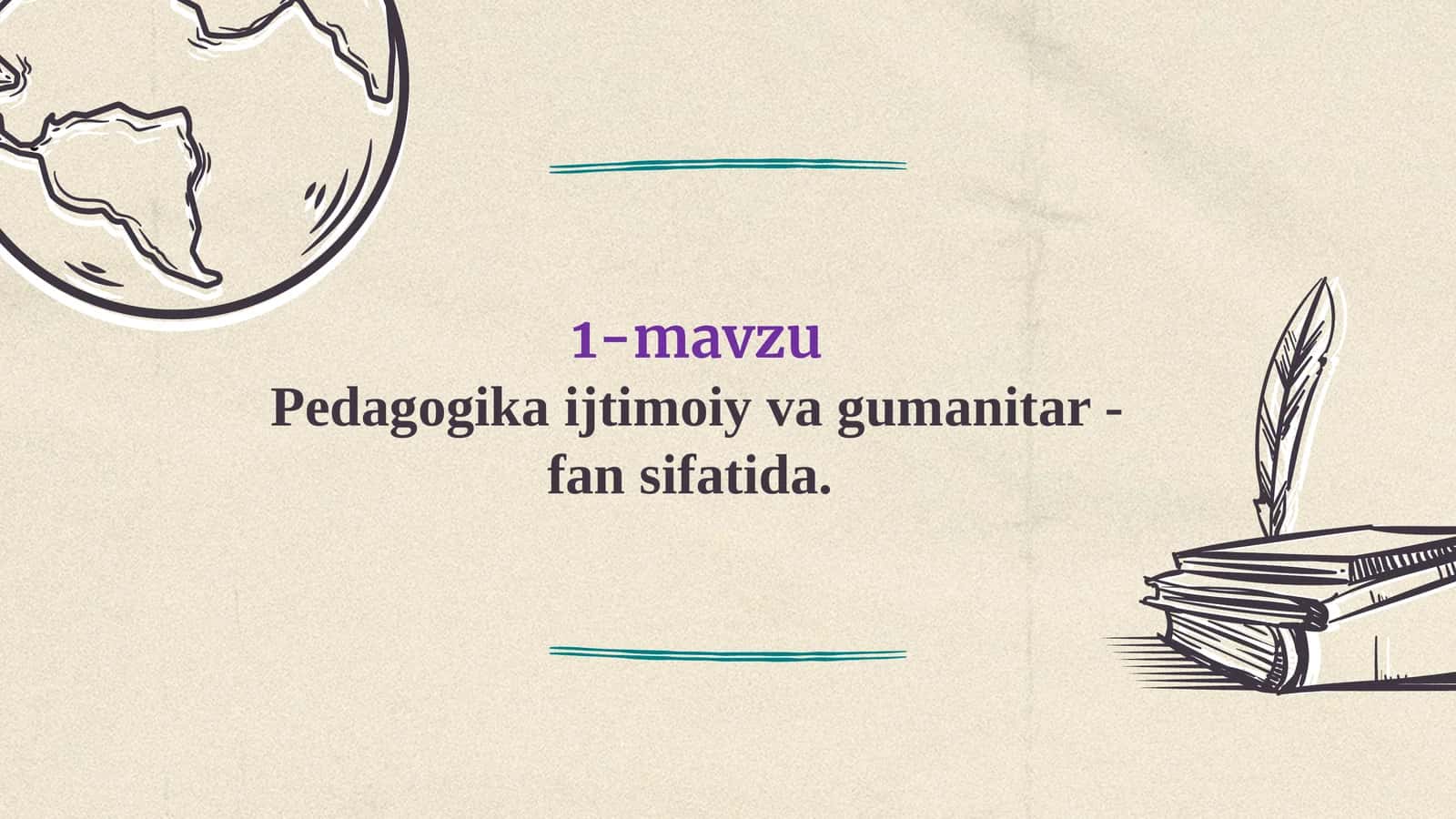 Pedagogika ijtimoiy va gumanitar-fan sifatida 1
