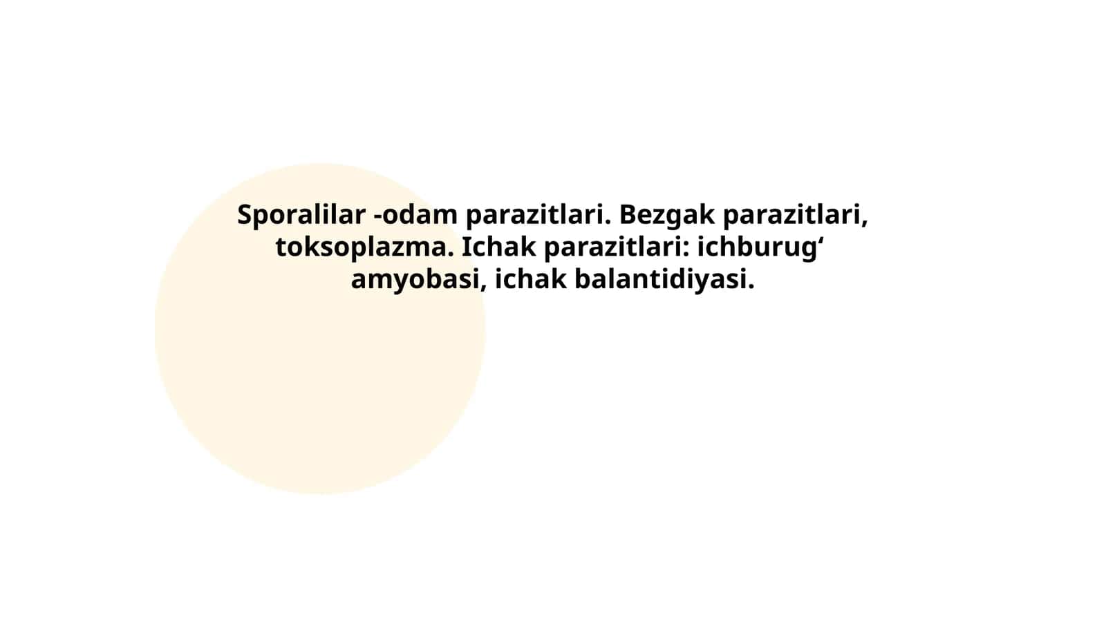 Sporalilar va ularning turlari 1