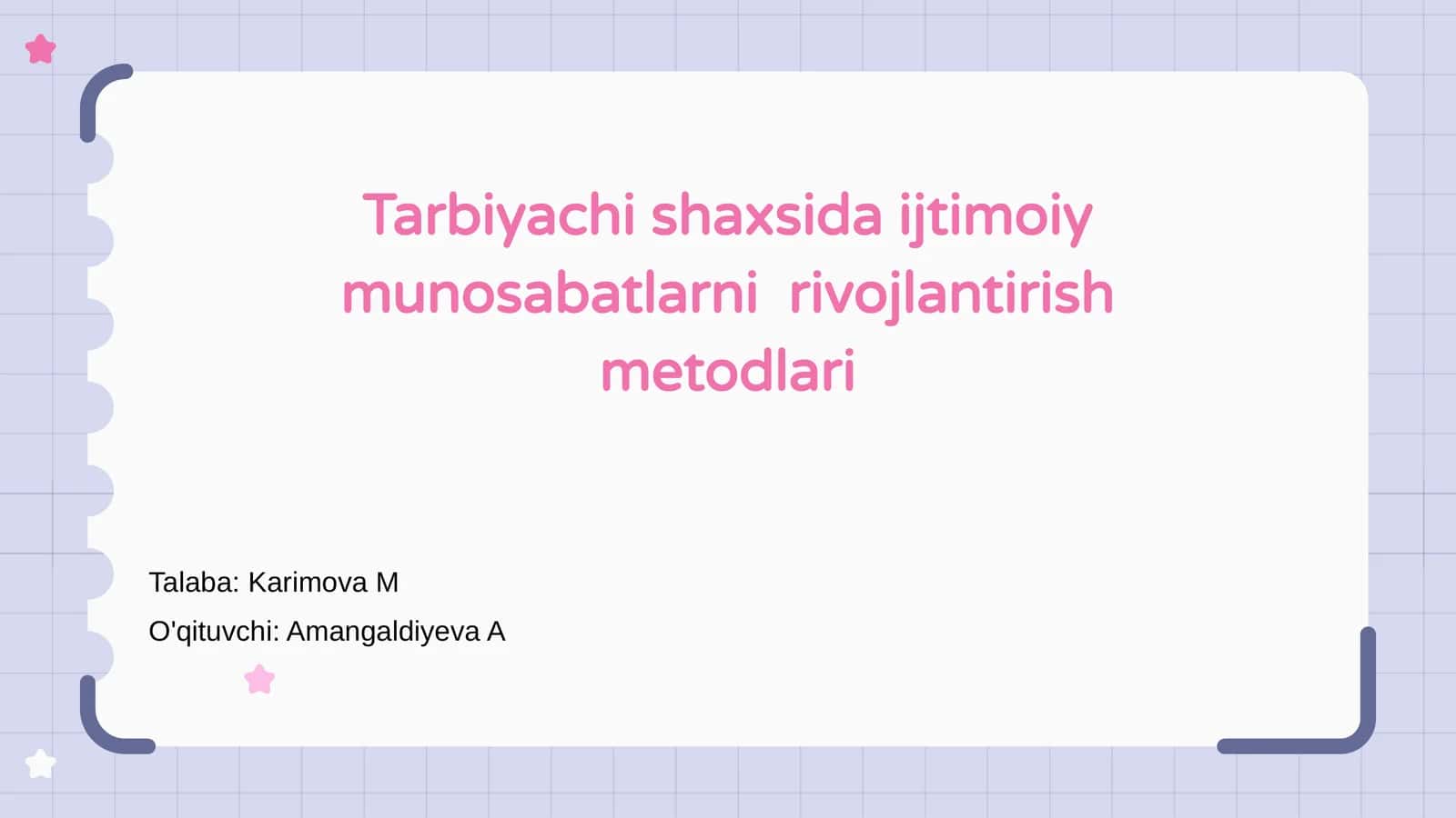 Tarbiyachi shaxsida ijtimoiy munosabatlarni rivojlantirish metodlari 1