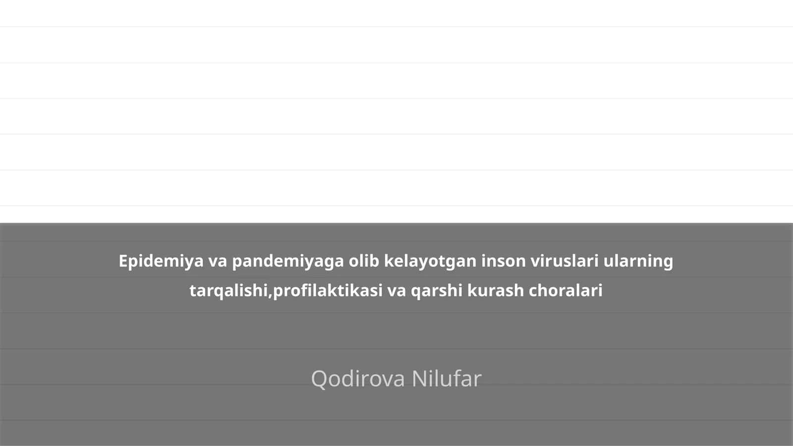 Inson viruslari turlari va epidemiologiyasi 1
