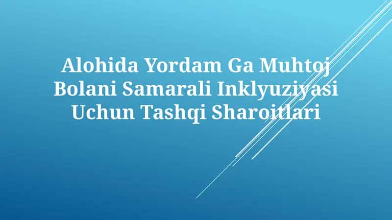 Samarali Inklyuziya Uchun Yordam 1