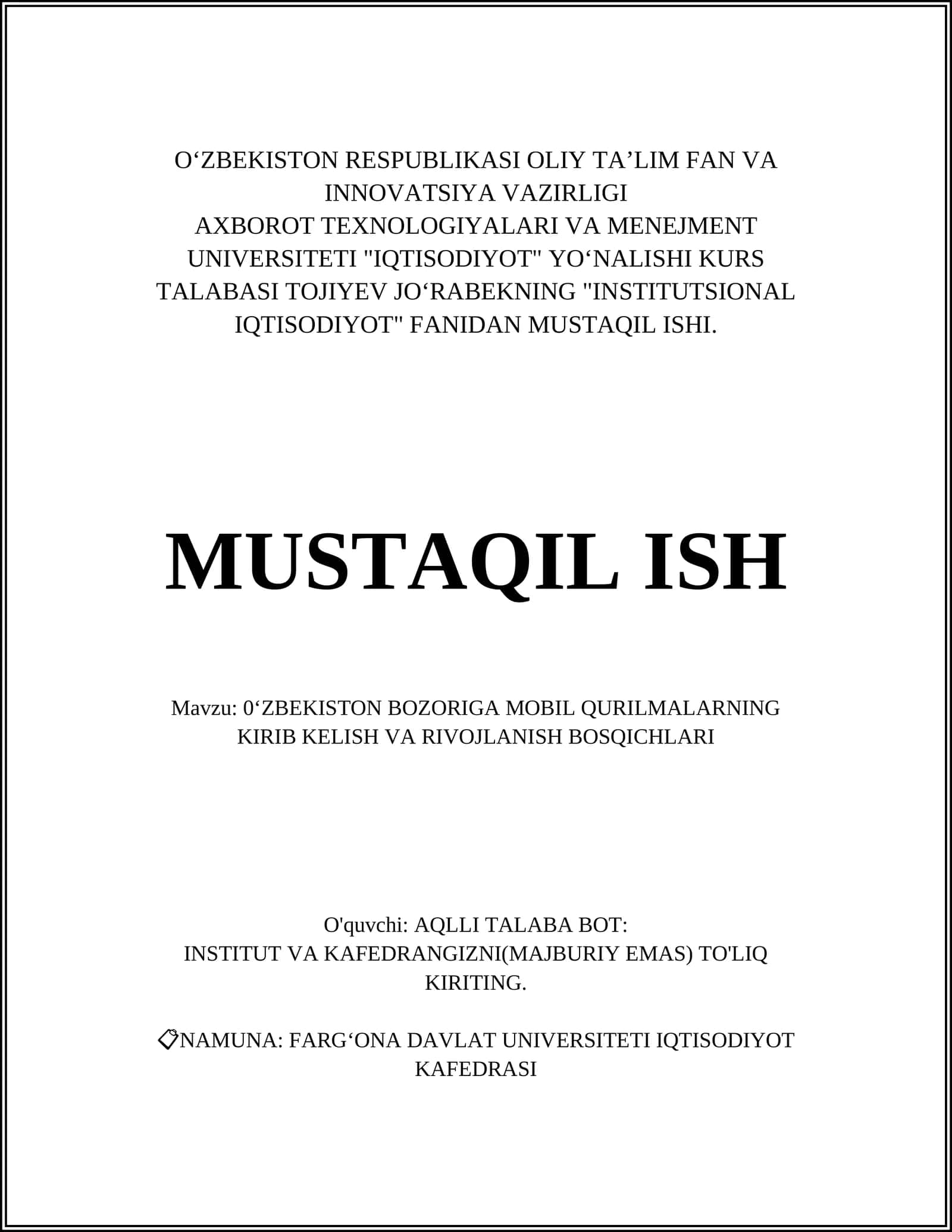 O‘zbekiston Bozoriga Mobil Qurilmalarning Kirib Kelish va Rivojlanish Bosqichlari 1